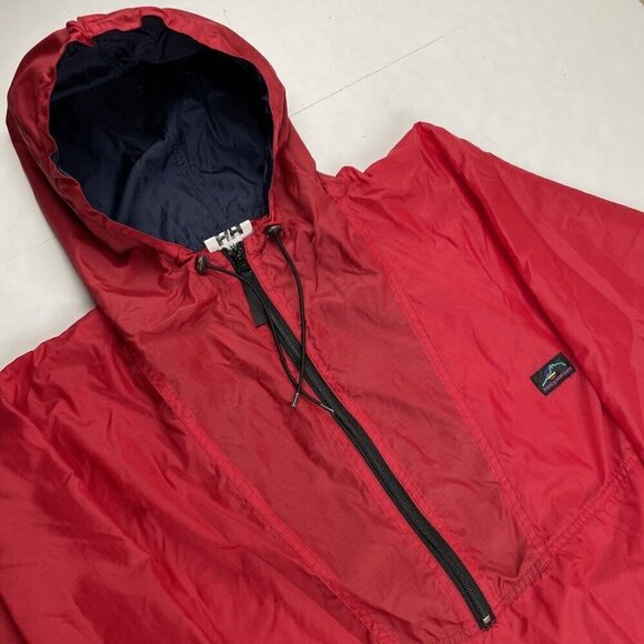 Helly Hansen Hooded 1/2 Zip Windbreaker Rain Jacket Men’s M Lightweight Vintage - Picture 1 of 13